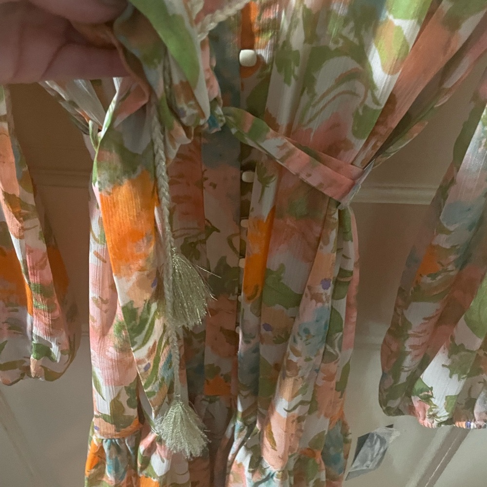 Taylor Multicolor Floral Long Sleeve Dress - Picture 3 of 5